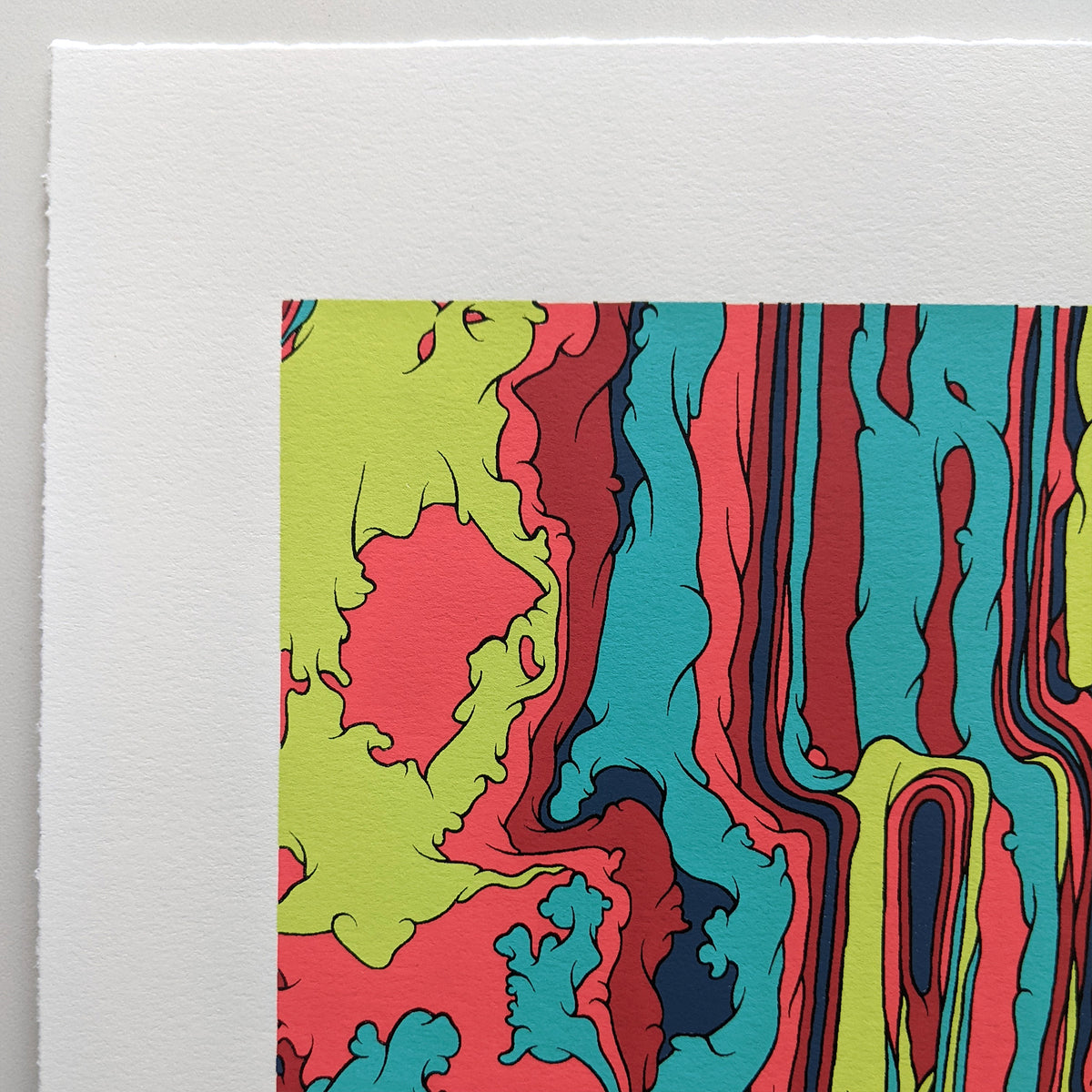 Detail of Atomic Sediment screen print