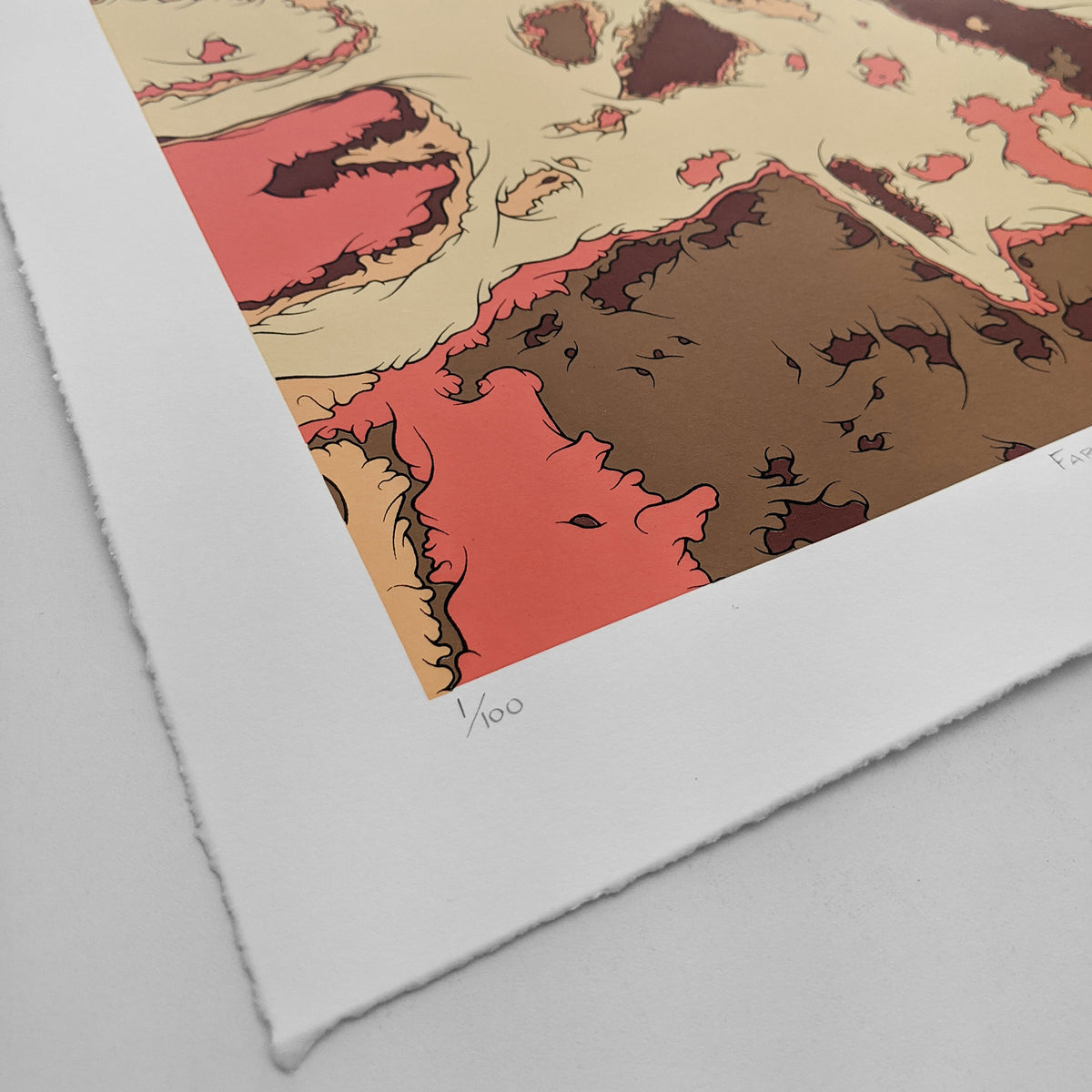 Detail of Fabricated Obsequy screen print